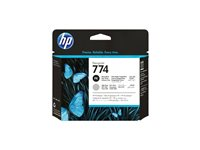HP 774 - Ljusgrå, foto-svart - skrivhuvud - för DesignJet Z6610 Production, Z6810 Production P2W00A