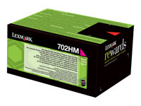 Lexmark 702HM - Magenta - original - tonerkassett LCCP, LRP - för Lexmark CS310dn, CS310n, CS410dn, CS410dtn, CS410n, CS510de, CS510dte 70C2HM0