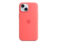 Apple - Skydd för mobiltelefon - MagSafe-kompatibilitet - silikon - guava - för iPhone 15 MT0V3ZM/A