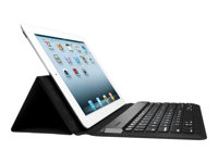 Kensington KeyFolio Expert - Tangentbord - trådlös - Bluetooth - Nordisk - svart K39532PN