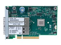 HPE InfiniBand QDR/EN 10Gb Dual Port 544FLR-QSFP - Nätverksadapter - PCIe 3.0 x8 - 10GbE, InfiniBand - 2 portar - för ProLiant DL360p Gen8, DL385p Gen8, DL388p Gen8, DL560 Gen8, SL250s Gen8, SL270s Gen8 649283-B21