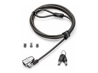 Kensington ClickSafe 2.0 Universal Keyed Laptop Lock - Lås för säkerhetskabel - en nyckel - 1.8 m K68108S