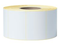 Brother Premium - Halvblank - bestruken ovansida - vit - 102 x 74 mm 2940 etikett (er) (1 rulle/rullar x 2940 matrisskurna etiketter (paket om 4) - för Brother TJ-4020TN, TJ-4120TN BCS1J074102203