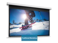 Da-Lite DescenderPro - Projektorduk - takmontering - motoriserad - 230 V - 123.23" (313 cm) - 4:3 - Matte White - RAL 9016 10106741