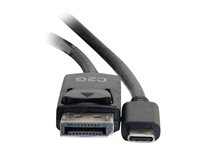 C2G 10ft USB C to DisplayPort Cable - 4K Video - M/M - Adapterkabel - USB-C (hane) till DisplayPort (hane) - USB 3.1 / Thunderbolt 3 / DisplayPort - 3.05 m - stöd för 4K, guldblinkade kontakter - svart 26905