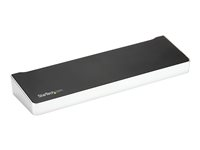 StarTech.com 4K USB-C-docka för tre skärmar med 5 USB 3.0-portar - Dockningsstation - USB-C - HDMI, 2 x DP - 1GbE - 60 Watt - Storbritannien, Europa DK30CH2DPPDU