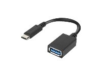 Lenovo - USB-adapter - USB typ A (hona) till USB-C (hane) - USB 3.0 - 5 V - 2 A - 14 cm 4X90Q59481