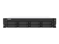 QNAP TS-873AeU - NAS-server - 8 fack - kan monteras i rack - SATA 6Gb/s - RAID 0, 1, 5, 6, 10, JBOD, 50, 60 - RAM 4 GB - 2.5 Gigabit Ethernet - iSCSI support - 2U TS-873AEU-4G