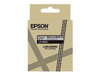 Epson LabelWorks LK-6WBJ - Svart på matt vit - Rulle ( 2,4 cm x 8 m) 1 kassett(er) hängande låda - bandpatron - för LabelWorks LW-C610 C53S672064