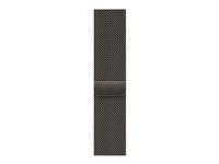 Apple - Slinga för smart klocka - Vanlig storlek - grafit - för Watch Hermès Series 9, SE 3, Series 10, Series 11, Series 8, Series 9, Ultra 2, Ultra 3 ML773ZM/A