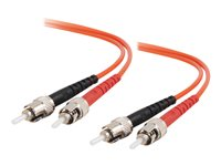 C2G - Patch-kabel - ST-läge (multi-mode) (hane) till ST-läge (multi-mode) (hane) - 5 m - fiberoptisk - 62,5/125 mikron - formpressad 85003