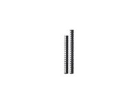 APC - Rackpanel för kabelhantering - svart - 45U - TAA-kompatibel (paket om 2) - för P/N: NBPD0160A, NBWL0355A, NBWL0356A, SMX2KR2UX145, SMX3KR2UNCX145, SRT1000RMXLI AR7722