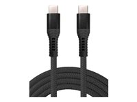 Insmat - USB-kabel - USB-C (hane) till USB-C (hane) - USB 2.0 - 5 A - 2 m - formpressad 133-1050