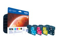 Brother LC1100HY - 4-pack - Lång livslängd - svart, gul, cyan, magenta - original - blister - bläckpatron - för Brother DCP-6690CW LC1100HYVALBP
