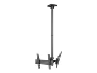 Multibrackets M Pro MBC2UPV - Monteringssats (takmontering) - modulär - för 2 LCD/plasmapaneler - 200/300/400 - plast, aluminium, stål - svart - skärmstorlek: 43"-50" 7350105216343