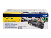Brother TN329Y - 2-pack - gul - original - tonerkassett - för Brother DCP-L8450CDW TN329YTWIN