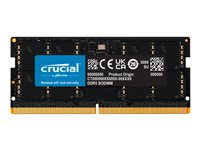 Crucial - DDR5 - modul - 48 GB - SO DIMM 262-pin - 5600 MT/s / PC5-44800 - CL46 - 1.1 V - on-die ECC - svart CT48G56C46S5
