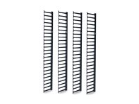 APC - Rackpanel för kabelhantering - svart - 48U - TAA-kompatibel (paket om 4) - för P/N: NBPD0160A, NBWL0355A, SMX2KR2UX145, SMX3KR2UNCX145, SRT1000RMXLI, SRT1000RMXLI-NC AR7737