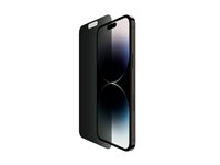 Belkin ScreenForce - Skärmskydd för mobiltelefon - glas - med sekretessfilter - 2-vägs - för Apple iPhone 14 Pro Max OVA116ZZ