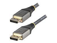 StarTech 1 m VESA-certifierad DisplayPort 1.4-kabel - 8K 60 Hz HDR10 - Ultra HD 4K 120 Hz-video - DP 1.4-kabel/-sladd - För skärmar/displayer - DisplayPort till DisplayPort-kabel - M/M - DisplayPort-kabel - DisplayPort (hane) till DisplayPort (hane) - DisplayPort 1.4 - 1 m - formpressad, passiv, 8K60 Hz (7680 x 4320) stöd, 4K120 Hz (3840 x 2160) stöd - grå, svart DP14VMM1M
