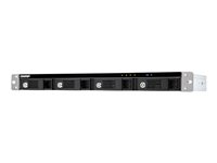 QNAP TR-004U - Hårddiskarray - 4 fack (SATA-300) - USB 3.1 Gen 1 (extern) - kan monteras i rack - 1U TR-004U