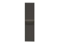 Apple - Slinga för smart klocka - 130 - 180 mm - grafit - för Watch Hermès Series 7, Hermès Series 9, SE 3, Series 10, Series 11, Series 8, Series 9 ML743ZM/A