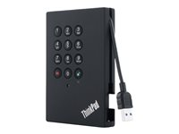 Lenovo ThinkPad USB 3.0 Secure - Hårddisk - 1 TB - extern (portabel) - USB 3.0 - 5400 rpm - CRU 0A65621