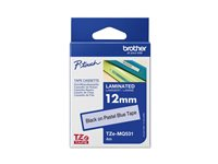 Brother TZe-MQ531 - Svart på pastellblå - Rulle (1,2 cm x 8 m) 1 kassett(er) bandlaminat - för Brother PT-D210, D600, H110, P750, P950; P-Touch PT-D610; P-Touch Cube PT-P300 TZEMQ531