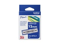 Brother TZe-MPSL31 - Svart på silverspets - Rulle (1,2 cm x 4 m) 1 kassett(er) bandlaminat - för Brother PT-H110; P-Touch Cube PT-P300; P-Touch Cube Pro PT-P910; P-Touch Embellish PT-D215 TZEMPSL31