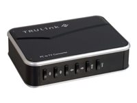 C2G VGA to Composite PC-TV Video Adapter - Extern videoadapter - VGA, kompositvideo - D-Sub, TV-ut - svart 89039
