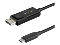 StarTech USB C till DisplayPort 1.4-kabel på 2 m för 8K vid 60 Hz/4K - dubbelriktad vändbar videokabeladapter för DP till USB-C eller USB-C till DP - HBR3/HDR/DSC - USB Type C/TB3-skärmkabel - DisplayPort-kabel - USB-C (hane) till DisplayPort (hane) - USB 3.1 / Thunderbolt 3 / DisplayPort 1.4 - 2 m - aktiv, 8K UHD-stöd (7680 x 4320) - svart CDP2DP142MBD