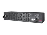 APC Metered Rack PDU AP7811B - Kraftdistributionsenhet (kan monteras i rack) - AC 200/208/230 V - Ethernet - ingång: NEMA L6-30 - utgångskontakter: 16 (power IEC 60320 C13, IEC 60320 C19) - 2U - 3.65 m sladd - för P/N: SMTL2K2RM2UCLNC, SRTL10KRM4UT, SRTL5KRM2UT-5KRMTF, SRTL5KRM2UT-5KTF, SRTL8KRM4UT AP7811B