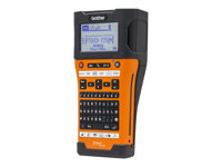 Brother P-Touch PT-E550WVP - Etikettskrivare - svartvit - termisk överföring - Rulle (2,4 cm) - 180 x 180 dpi - upp till 30 mm/sek - USB 2.0, Wi-Fi(n) - kniv - sjuradig utskrift PTE550WVPZW1