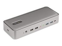 StarTech.com Dual-Laptop USB-C KVM Docking Station, Dual Monitor 4K 60Hz DisplayPort Dock, 5-Port USB Hub, GbE, 90W/45W Power Delivery to Two Laptops, Windows/Mac, 2-Host KVM Dock - Dockningsstation - USB-C 3.2 Gen 2 - 2 x DP - 1GbE - TAA-kompatibel - Storbritannien, Europa 129UE-USBC-KVM-DOCK