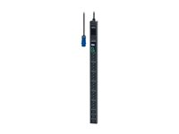 APC Easy Metered Rack PDU EPDU1116M - Kraftdistributionsenhet (kan monteras i rack) - AC 200/208/230 V - 3680 VA - Ethernet - ingång: IEC 60309 2P+E - utgångskontakter: 21 (18 x IEC 60320 C13, 3 x IEC 60320 C19) - 0U - 3 m sladd - svart - för P/N: SMX1500RM2UCNC, SMX2KR2UX145, SMX3KR2UNCX145, SMX750C, SMX750CNC, SMX750CUS EPDU1116M