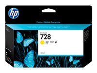 HP 728 - 130 ml - gul - original - DesignJet - bläckpatron - för DesignJet T730, T830 F9J65A