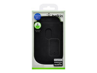 Belkin Pocket Case - Fodral för mobiltelefon - polyuretanläder - svart - för Samsung Galaxy S III Mini F8M545VFC00
