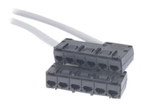 APC - Nätverkskabel - TAA-kompatibel - RJ-45 (hona) till RJ-45 (hona) - UTP - CAT 5e - stigare - grå DDCC5E-005