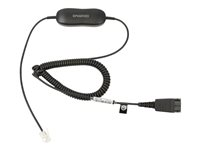 Jabra GN1200 CC - Headset-kabel - Snabburkoppling kontakt till RJ-9 hane - för Jabra GN 2100, GN 2200, GN 2250 88011-99