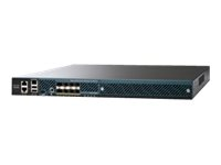 Cisco 5508 Wireless Controller - Enhet för nätverksadministration - 8 portar - 100 MAP (managed access points - hanterade åtkomstpunkter) - 1GbE - 1U - rekonditionerad AIRCT5508-100K9-RF