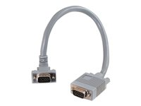 C2G Premium SXGA 90° Down Angled - VGA-kabel - HD-15 (VGA) (hane) till HD-15 (VGA) (hane) - 15 m - 90° anslutning 81069