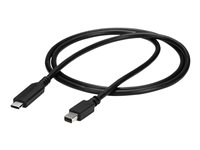 StarTech 1 m USB-C till Mini DisplayPort-kabel - 4K 60Hz - Svart - Adapterkabel - USB-C (hane) till Mini DisplayPort (hane) - USB 3.1 / Thunderbolt 3 / DisplayPort 1.2 - 1 m - 4K60Hz (3840 x 2160) stöd - svart CDP2MDPMM1MB