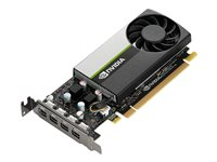 NVIDIA - Grafikkort - T1000 - 4 GB GDDR6 - PCIe 3.0 x16 låg profil - 4 x Mini DisplayPort VCNT1000-SB