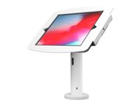 Compulocks iPad 10.2" Space Enclosure Tilting Stand 4" - Monteringssats (hölje, stångställ) - för surfplatta - låsbar - höggradig aluminium - vit - skärmstorlek: 10.2" - disk-monteringsbar - för Apple 10.2-inch iPad (7:e generation, 8:e generation, 9:e generation) TCDP04W102IPDSW