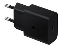 Samsung EP-T1510 - Strömadapter - 15 Watt - 2 A - PD (USB-C) - svart EP-T1510NBEGEU