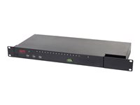 APC KVM1116R - Omkopplare för tangentbord/video/mus - 1 lokal användare - 1 IP-användare - rackmonterbar - för P/N: SCL500RM1U, SMX1500RM2UCNCUS, SMX1500RM2UCUS, SMX2KR2UX145, SMX3KR2UNCX145, SMX750CUS KVM1116R
