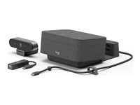 Logitech Logi Dock Focus Room Kit - Paket för videokonferens (Logitech BRIO Ultra HD Pro Webcam, Logitech Logi Dock) - Optimerad för UC - power adapter included 991-000452