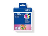 Brother LC527XL Value Pack - 4-pack - Lång livslängd - svart, gul, cyan, magenta - original - hängande låda - bläckpatron - för Brother MFC-J4350DW, MFC-J4550DW, MFC-J6760DW LC527XLVAL