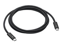 Apple Thunderbolt 4 Pro - USB-kabel - USB-C (hane) till USB-C (hane) - USB 3.1 Gen 2 / Thunderbolt 3 / Thunderbolt 4 - 1.8 m - stöd för kedjekoppling - svart MN713ZM/A