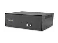 StarTech.com - Omkopplare för tangentbord/video/mus - säker - 2 x KVM port(s) - 1 lokal användare - skrivbordsmodell - TAA-kompatibel CK4-D102C